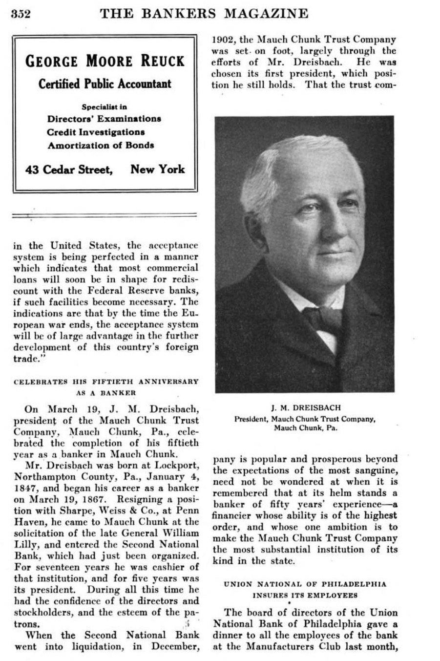 History 1917 Bankers Magazine