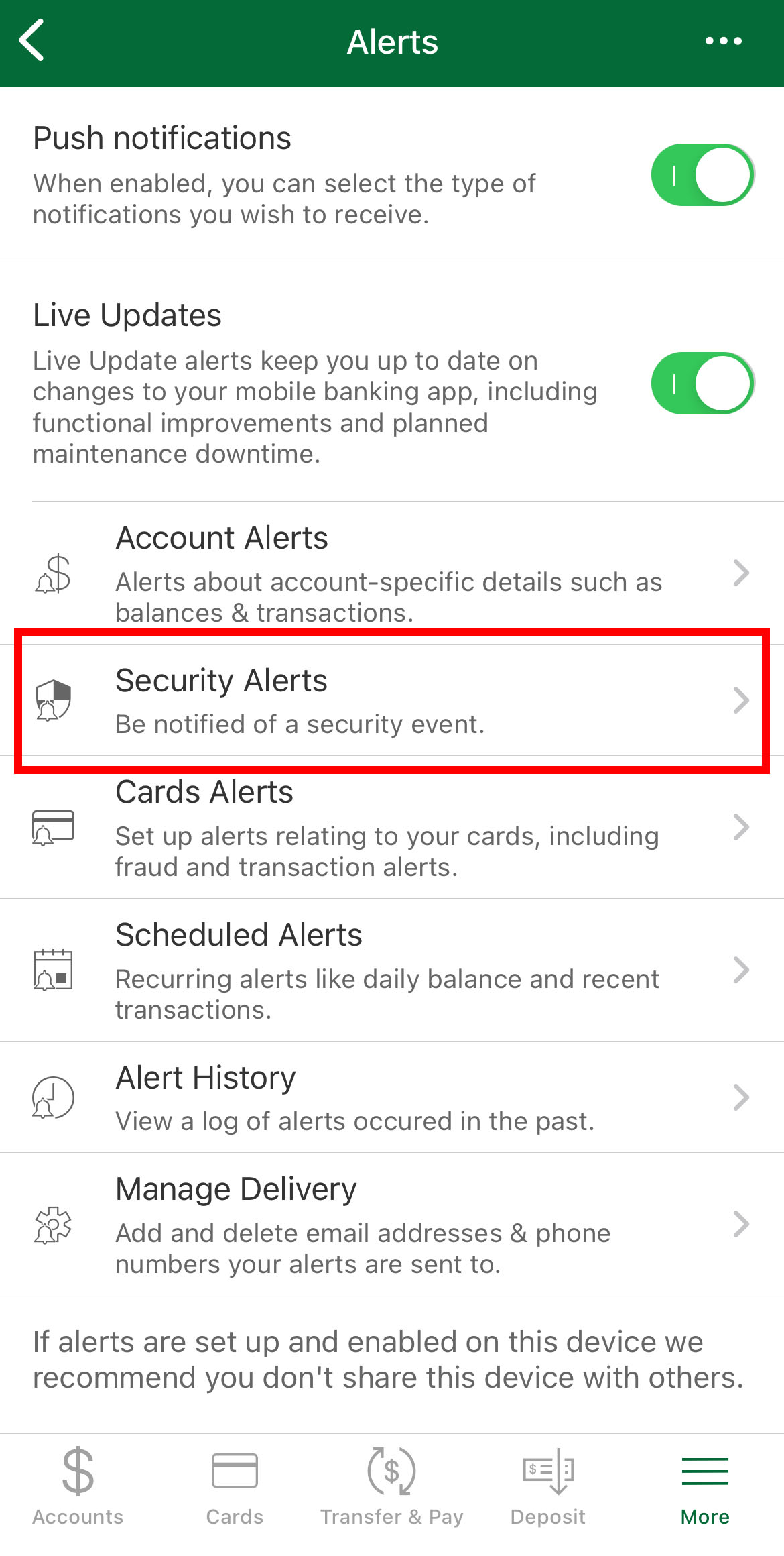 Mobile App Security Alerts Highlighted